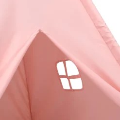 vidaXL Tienda tipi niños y bolsa piel de melocotón 120x120x150cm Rosa Online