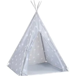 vidaXL Estructuras Para Juegos Al Aire Libre-Tienda tipi para niños con bolsa poliéster 115x115x160 cm
