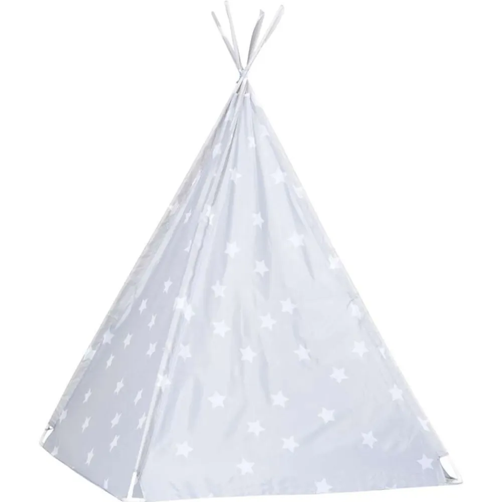 vidaXL Estructuras Para Juegos Al Aire Libre-Tienda tipi para niños con bolsa poliéster 115x115x160 cm