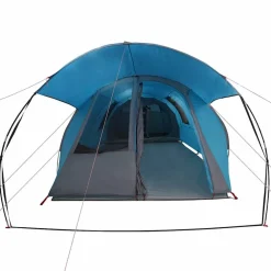 vidaXL Tienda túnel para 4 personas y gris 740 x 370 x 220 cm Azul