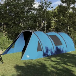 vidaXL Actividades Al Aire Libre-Tienda túnel para 4 personas y gris 778 x 356 x 210 cm