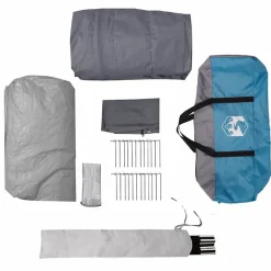 vidaXL Actividades Al Aire Libre-Tienda túnel para 4 personas y gris 778 x 356 x 210 cm