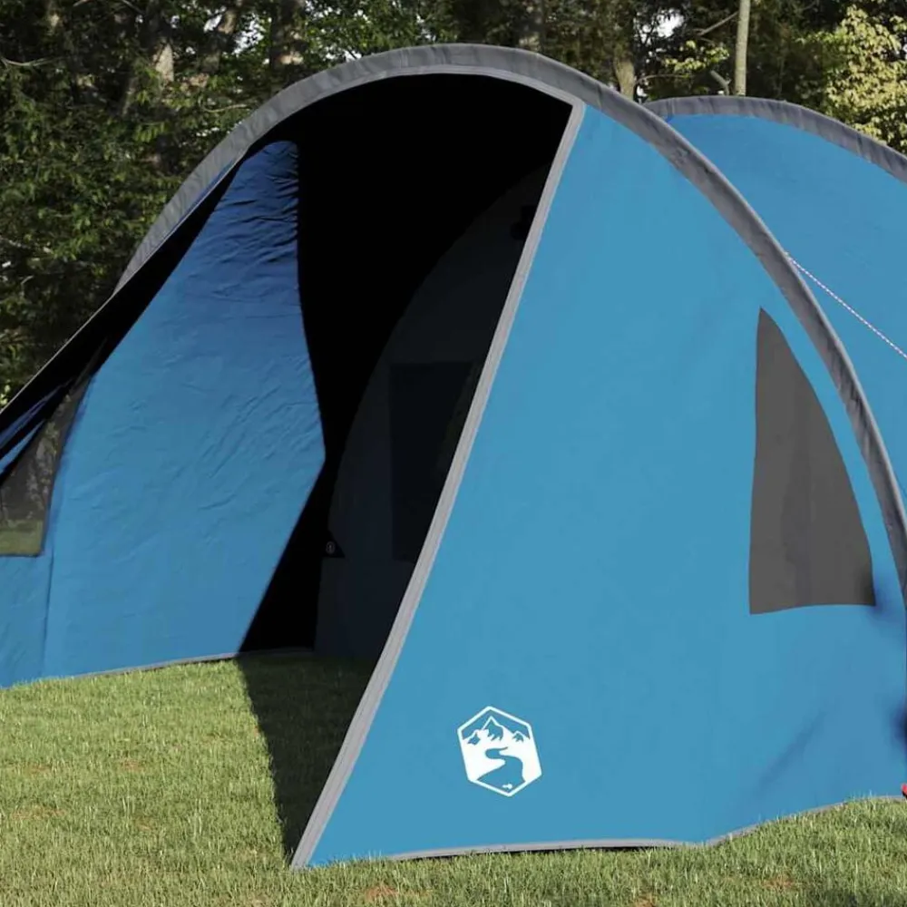 vidaXL Actividades Al Aire Libre-Tienda túnel para 4 personas y gris 778 x 356 x 210 cm