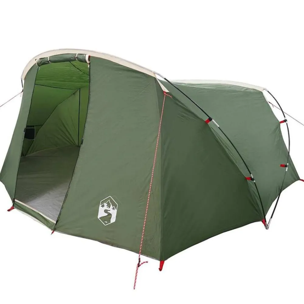 vidaXL Tienda túnel para 4 personas y 318 x 275 x 140 cm Verde Hot