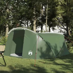 vidaXL Tienda túnel para 4 personas y 318 x 275 x 140 cm Verde Hot