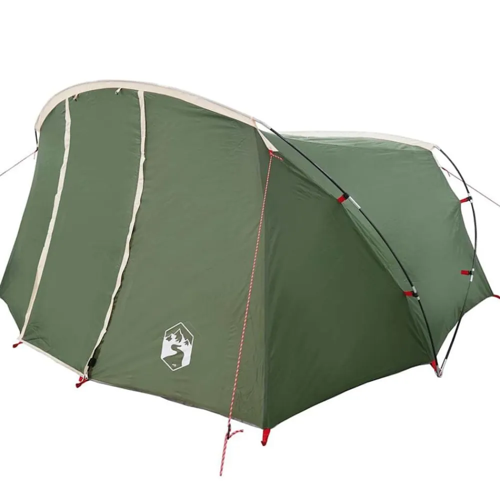 vidaXL Tienda túnel para 4 personas y 318 x 275 x 140 cm Verde Hot