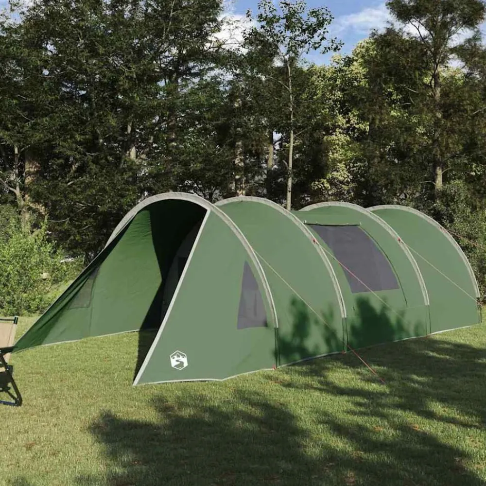 vidaXL Tienda túnel para 4 personas y 778 x 356 x 210 cm Verde Clearance