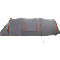 vidaXL Tienda túnel para 4 personas 778 x 356 x 210 cm Gris y naranja Clearance