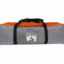 vidaXL Tienda túnel para 4 personas 778 x 356 x 210 cm Gris y naranja Clearance