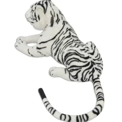 vidaXL Tigre de peluche blanco XXL