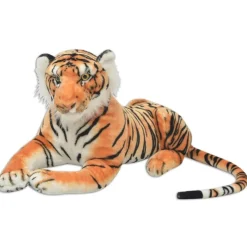 vidaXL Tigre de peluche marrón XXL Clearance