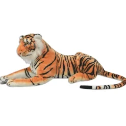 vidaXL Tigre de peluche marrón XXL Clearance