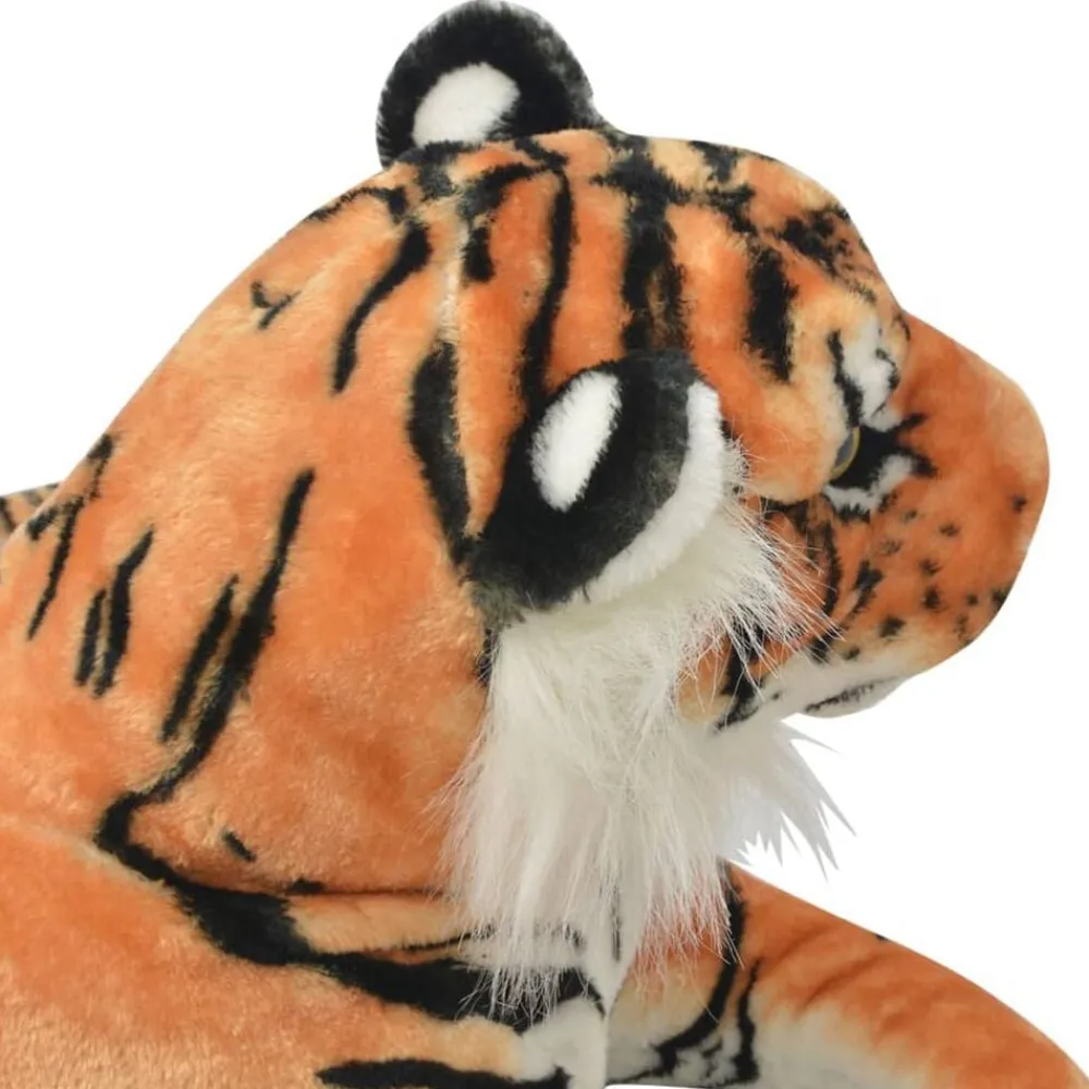 vidaXL Tigre de peluche marrón XXL Clearance