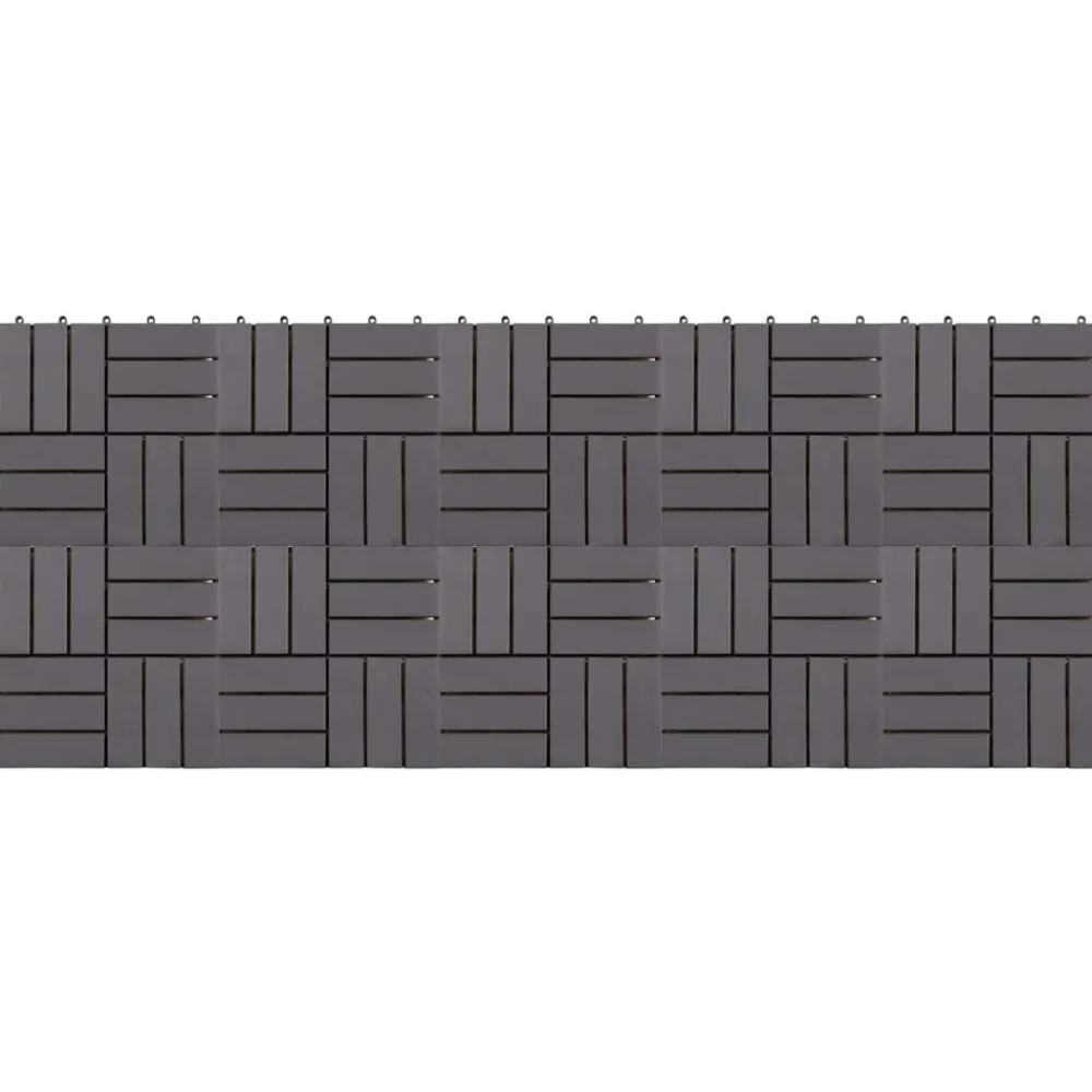 vidaXL Tile de Decking 10 pcs 30 x 30 cm Madera de Acacia Gris Sale