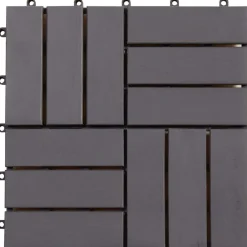 vidaXL Tile de Decking 10 pcs 30 x 30 cm Madera de Acacia Gris Sale