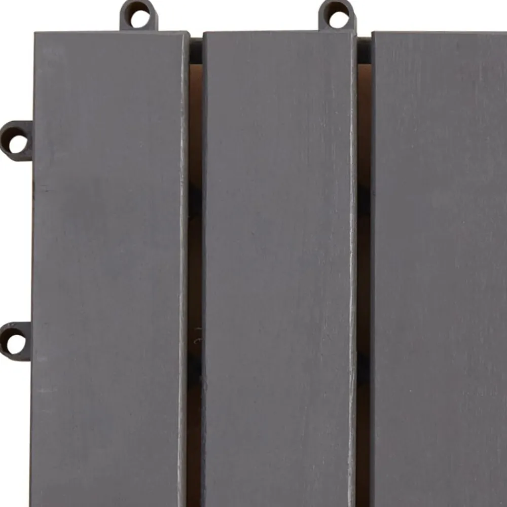 vidaXL Tile de Decking 10 pcs 30 x 30 cm Madera de Acacia Gris Sale