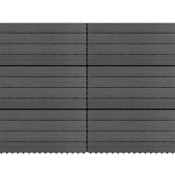 vidaXL Productos Del Hogar-Tile de Decking 6 pcs 60 x 30 cm WPC