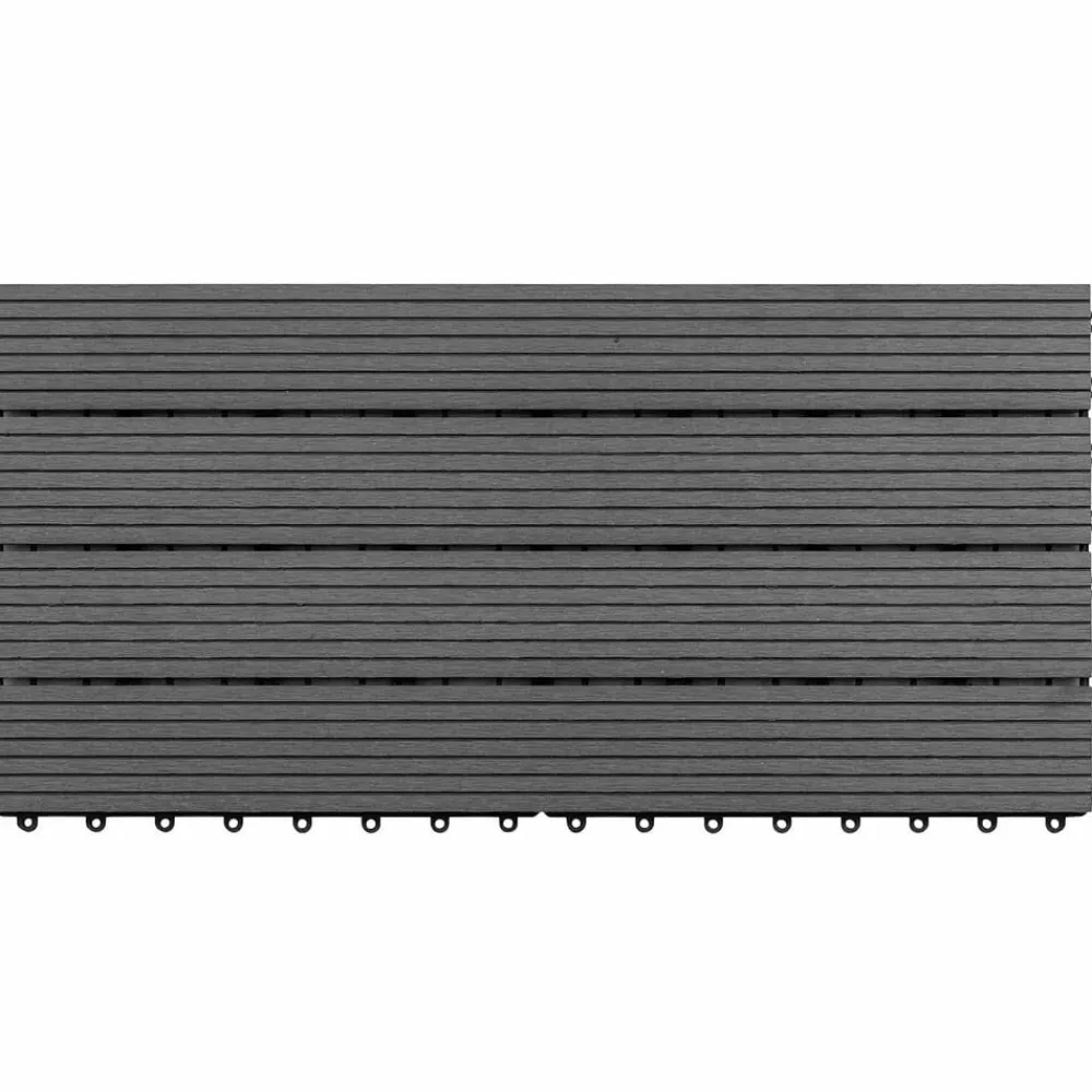 vidaXL Productos Del Hogar-Tile de Decking 6 pcs 60 x 30 cm WPC