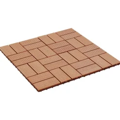 vidaXL Productos Del Hogar-Tile de Decking 11 pcs Teca 30 x 30 cm WPC