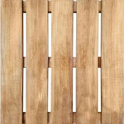 vidaXL Productos Del Hogar-Tile de Decking 6 pcs Marrón 50 x 50 cm Pino Impregnado Marrón