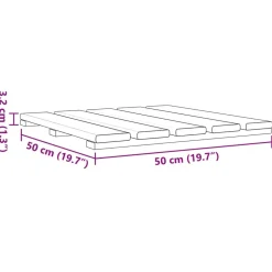 vidaXL Productos Del Hogar-Tile de Decking 6 pcs Marrón 50 x 50 cm Pino Impregnado Marrón