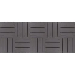 vidaXL Productos Del Hogar-Tile de Decking 10 pcs 30 x 30 cm Madera de Acacia