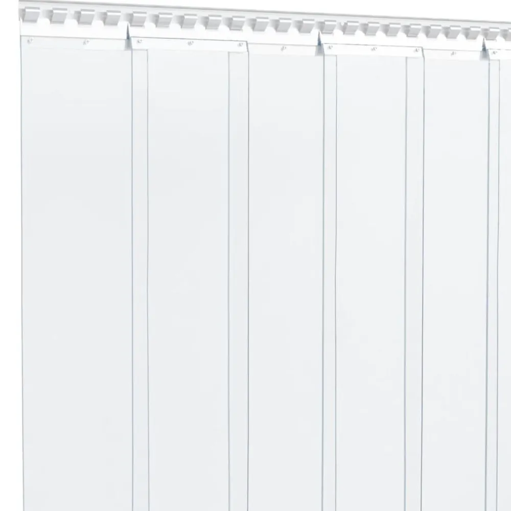 vidaXL Tira de cortina para puertas PVC 200x1,6 mm 10 m Transparente