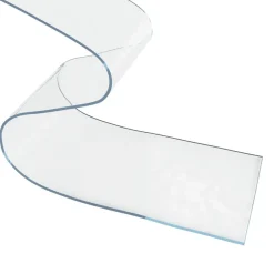 vidaXL Tira de cortina para puertas PVC 200x1,6 mm 10 m Transparente