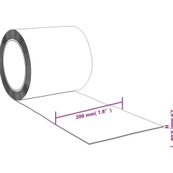vidaXL Tira de cortina para puertas PVC 200x1,6 mm 10 m Transparente