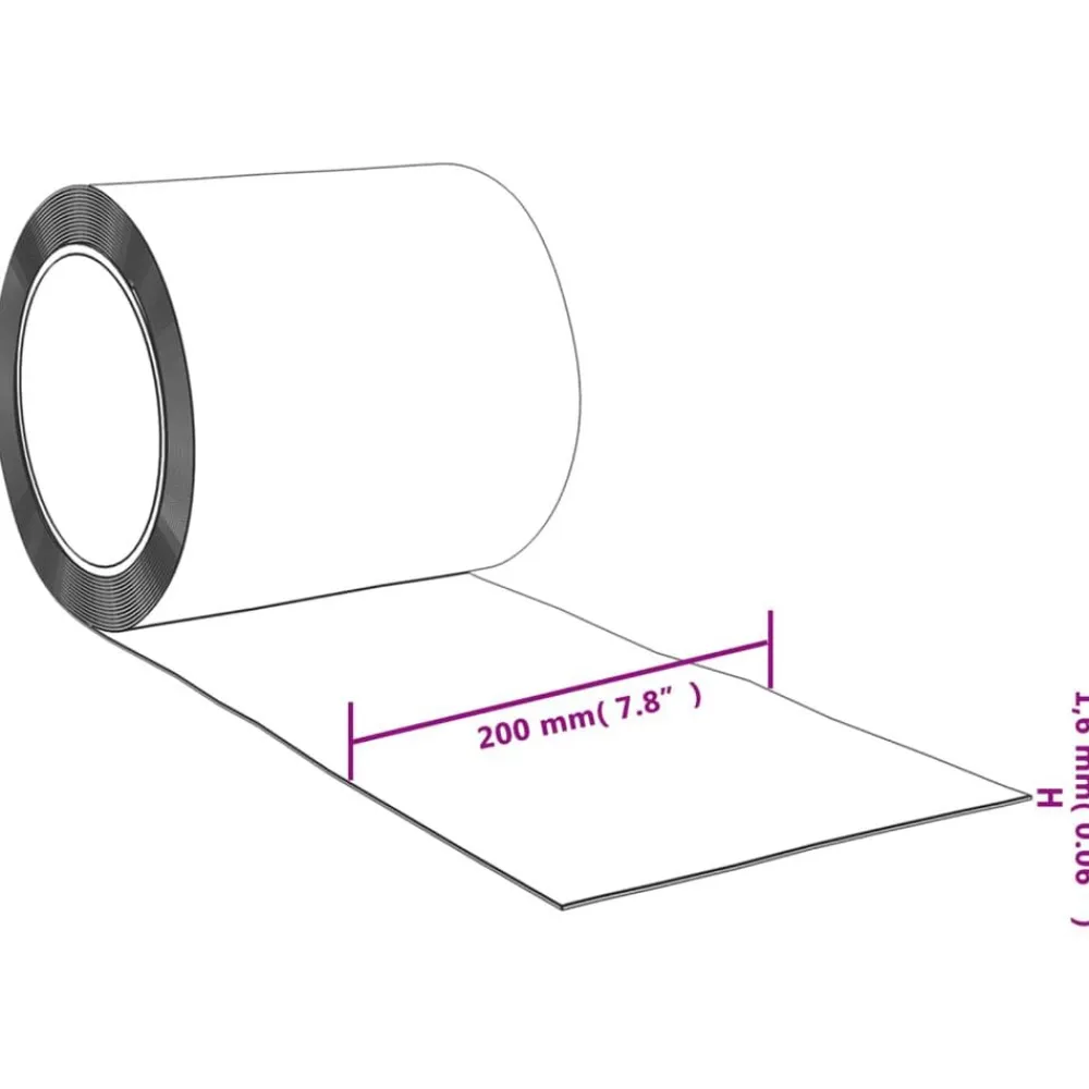 vidaXL Tira de cortina para puertas PVC 200x1,6 mm 10 m Transparente