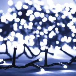 vidaXL Decoración-Tira de luces compacta con 400 LED PVC blanco frío 13 m