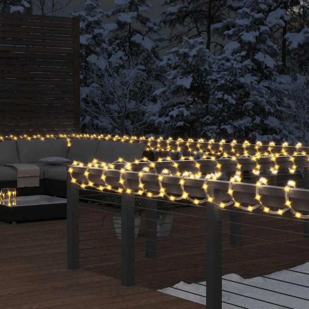 vidaXL Tira de luces con 120 LED blanco cálido PVC 5 m cálido New