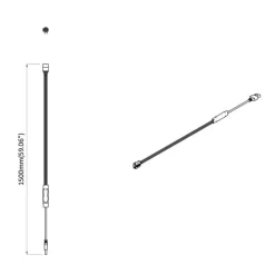 vidaXL Iluminación-Tira LED 2 pcs Negro y Transparente 5100 mm Cobre y plástico