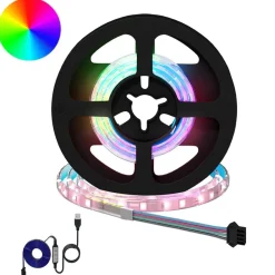vidaXL Tira LED 2 pcs Negro y Transparente 400 mm Cobre y plástico New