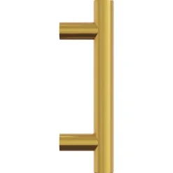 vidaXL Tiradores para armarios 10 uds acero inoxidable 64 mm Dorado New