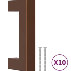 vidaXL Accesorios De Bricolaje-Tiradores para armarios 10 uds acero inoxidable 64 mm