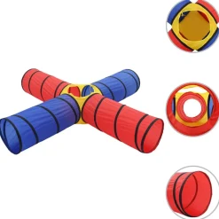 vidaXL Túnel de juegos para niños con 250 bolas Multicolor Discount