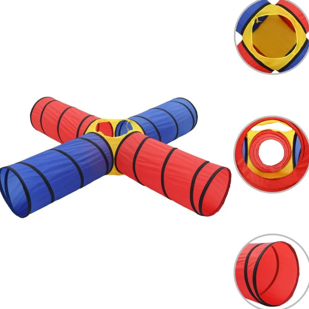 vidaXL Túnel de juegos para niños con 250 bolas multicolor Multicolor 1 Best