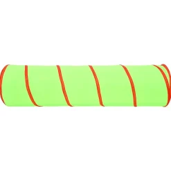 vidaXL Túnel de juegos para niños con 250 bolas poliéster verde 175 cm Multicolor 2