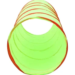 vidaXL Túnel de juegos para niños con 250 bolas poliéster verde 175 cm Multicolor 2