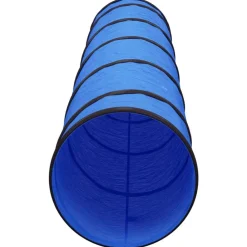 vidaXL Túnel para perros poliéster azul Ø40x200 cm