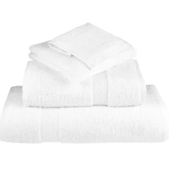 vidaXL Toalla de Invitado SOLUND 2 pcs 15 x 21 cm 550 gsm Blanco Hot
