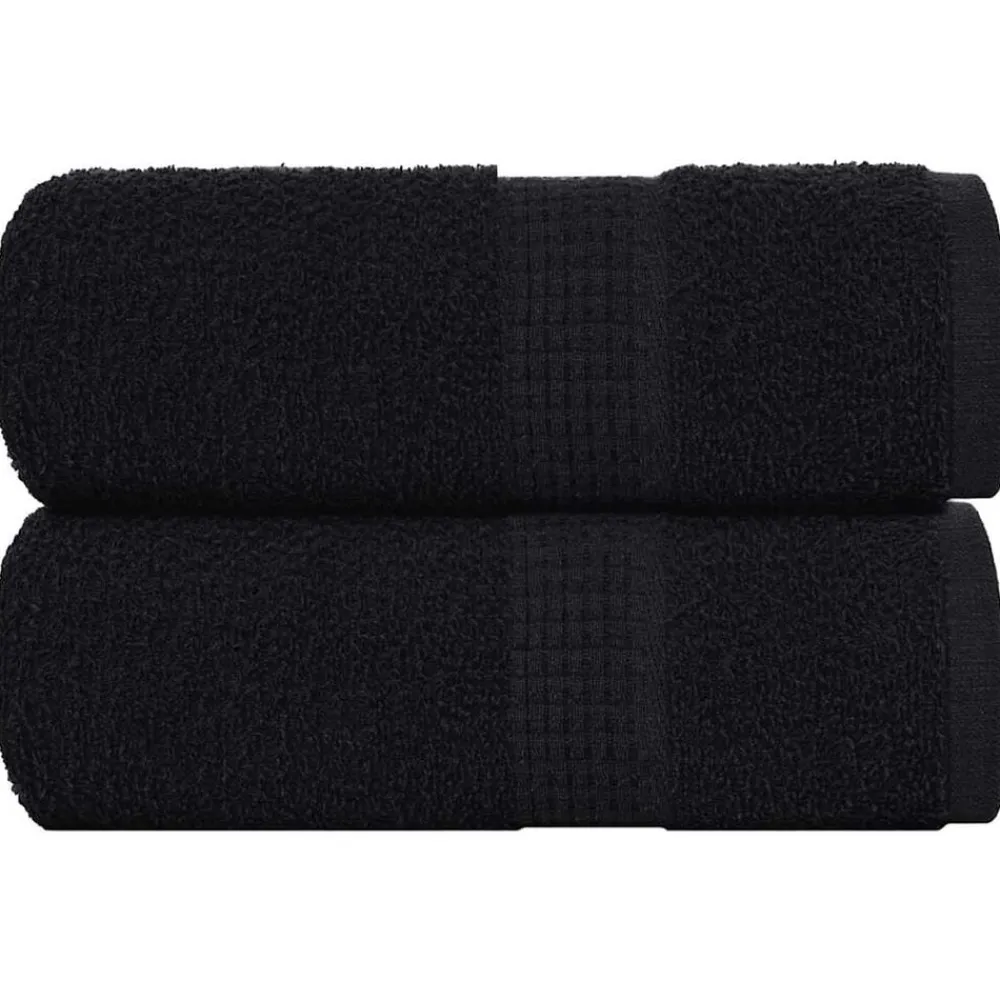 vidaXL Ropa De Casa-Toallas de mano FROGN 2 uds 30x30 cm 360 g/m²
