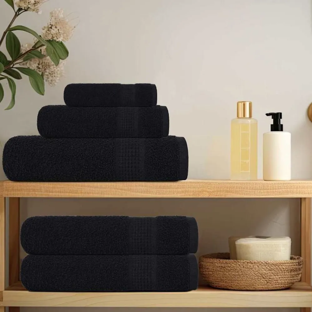 vidaXL Ropa De Casa-Toallas de mano FROGN 2 uds 30x30 cm 360 g/m²