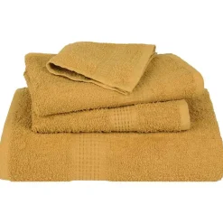 vidaXL Toallas de mano FROGN 2 uds oro 30x30 cm 360 g/m² Dorado Discount