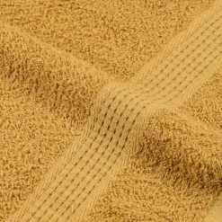 vidaXL Toallas de mano FROGN 2 uds oro 30x30 cm 360 g/m² Dorado Discount