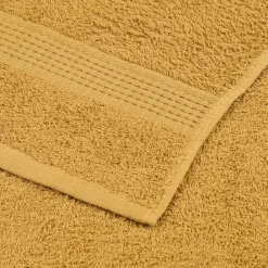 vidaXL Toallas de mano FROGN 2 uds oro 30x30 cm 360 g/m² Dorado Discount