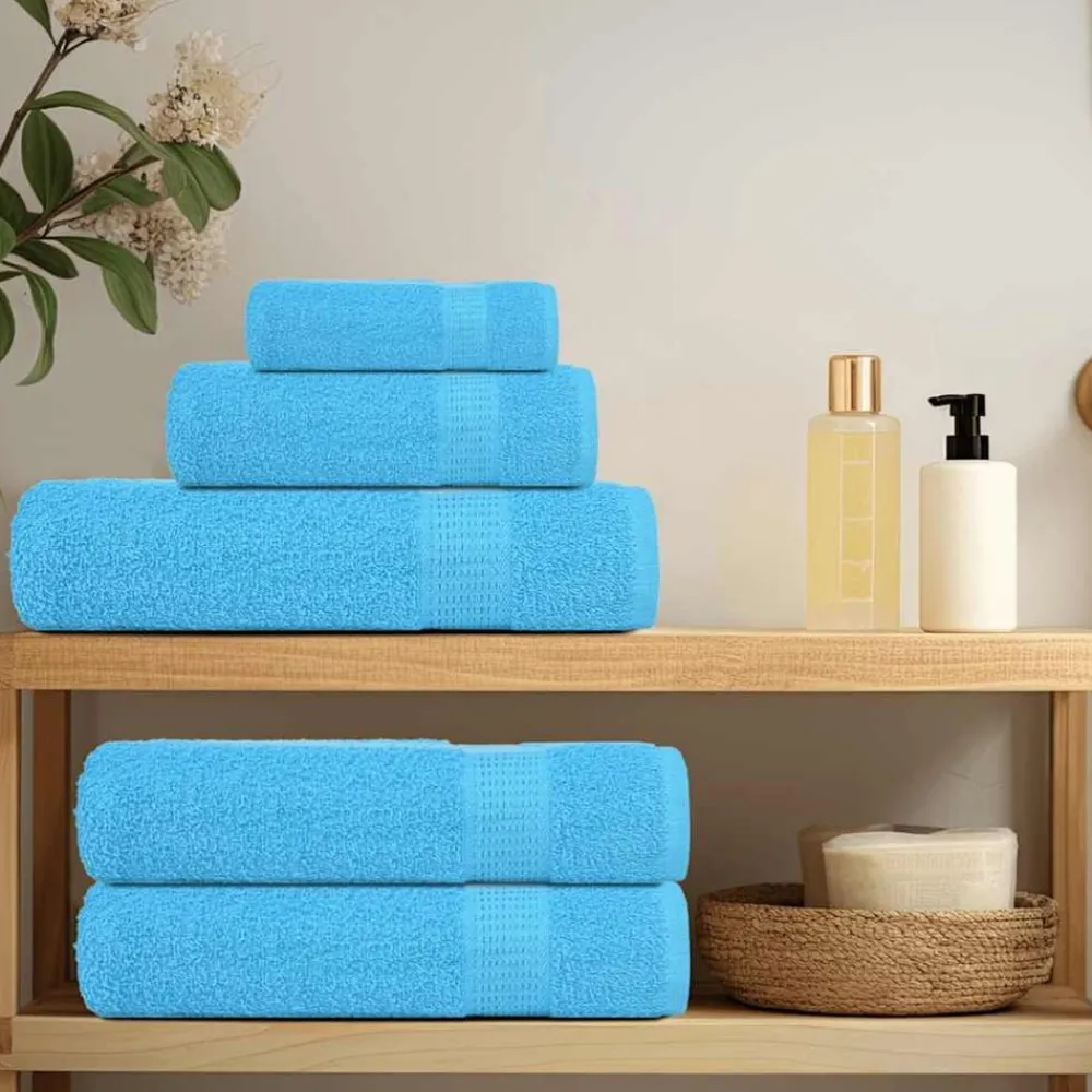 vidaXL Ropa De Casa-Toallas de mano FROGN 2 uds turquesa 30x30 cm 360 g/m²