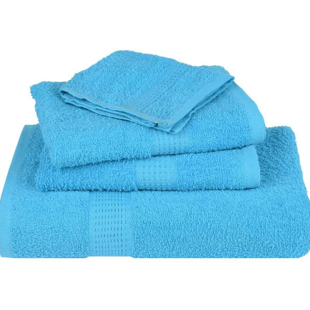 vidaXL Ropa De Casa-Toallas de mano FROGN 2 uds turquesa 30x30 cm 360 g/m²