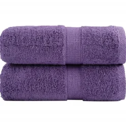 vidaXL Toallas de mano premium SOLUND, 2 unidades, color , 30 x 30 cm, 600 g/m² Morado Sale